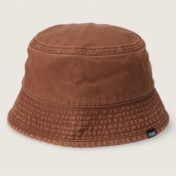 PINK Victoria's Secret Accessories - PINK Victoria's Secret Brown Bucket Hat